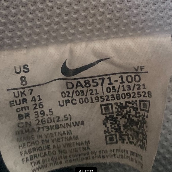 Nike Air Force 1 07 Premium Sneakers size 8 men chain - Picture 6 of 9